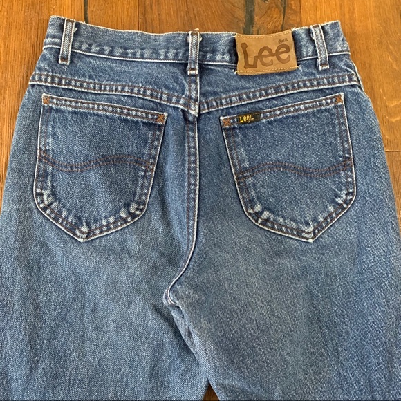 Vintage Denim Lee Jeans Straight Fit Blue Move - Picture 5 of 8